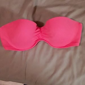 Bandeau push up swim suit top